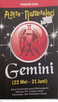 Image of Gemini (22 Mei - 21 Juni) Astro-Numerologi