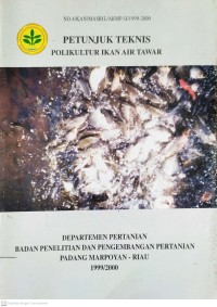 Image of Petunjuk Teknis Polikultur Ikan Air Tawar