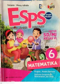Image of ESPS Matematika 6untuk SD/MI Kelas VI