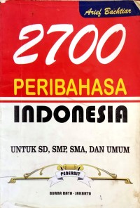 Image of 2700 Peribahasa Indonesia